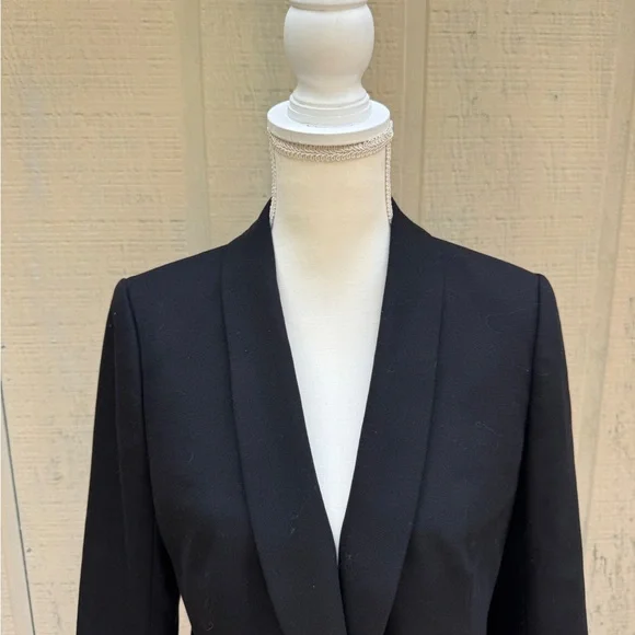 J. Crew Women's Classic Parke Shawl Collaer Black Blazer - Picture 3 of 10